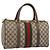 GUCCI GG Supreme Web Sherry Line Hand Bag PVC Beige Gold 40 02 007
