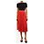 Gucci Falda midi plisada de seda roja - size UK 8 - vista 2