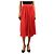 Gucci Saia midi plissada de seda vermelha - size UK 8 Vermelho