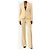 Ralph Lauren Conjunto de traje de dos piezas a rayas diplomáticas crema - size UK 8 Crudo - vista 3