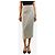 Autre Marque Falda midi de lana gris espiga - size UK 10