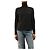 Red Valentino Top de seda negro con media cremallera - size UK 10