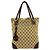 Gucci Tote Bag aus Canvas und Leder mit GG-Muster Braun Beige