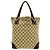 Gucci Tote Bag aus Canvas und Leder mit GG-Muster Braun Beige - Ansicht 3