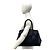 Prada Handtasche aus Saffiano-Leder und Canvas Schwarz - Ansicht 2
