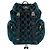 Zaino Gucci GG in pelle e velluto Nero Verde