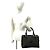 Céline Celine Vintage Macadam Blazon Pattern Handtasche Mini Boston Bag Braun Schwarz - Ansicht 2
