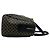 Céline Celine Vintage Macadam Blazon Pattern Handtasche Mini Boston Bag Braun Schwarz - Ansicht 6
