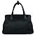 Prada Shopper-Tasche aus Vitello Daino Leder mit Dreiecks-Logo Schwarz - Ansicht 3