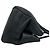 Prada Shopper-Tasche aus Vitello Daino Leder mit Dreiecks-Logo Schwarz - Ansicht 6