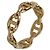 Ring Hermès Anillo Banda Hermes Enchainée en Oro Rosa Dorado