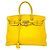 Hermès Borsa Hermes Birkin 35 in pelle Taurillon Clemence gialla Giallo