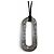 Hermès Collar de cuero HERMES Touareg AG925 Negro Plata