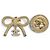 Broche Chanel B24K ABE646B Gold Dorado