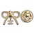 Broche Chanel B24K ABE646B Gold Dorado - vista 3