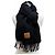 Stola Loewe in misto lana mohair nera Nero - vista 3