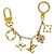 Louis Vuitton Schlüsselanhänger Charm Chain Fleur de Monogram Beige Golden