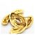 Broche Chanel banhada a ouro Dourado - vista 8