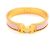 Bracciale Hermès Clic Clac PM GP Plated Gold Pink Rosa D'oro - vista 4