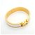 Bracciale Hermès Clic Clac PM in Oro e Bianco D'oro - vista 2