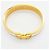 Bracciale Hermès Clic Clac PM in Oro e Bianco D'oro - vista 3