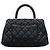 Coco Handle Borsa a mano Chanel in vitello grana nero - vista 15
