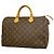Sac à main Louis Vuitton Monogram Speedy 35 Marron