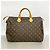 Sac à main Louis Vuitton Monogram Speedy 35 Marron - vue 10