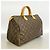 Sac à main Louis Vuitton Monogram Speedy 35 Marron - vue 2