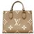 Sac à main Louis Vuitton Monogram Empreinte Bicolor OnTheGo PM Gris Écru - vue 13