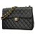 Timeless Borsa a tracolla Chanel in vitello grana nera Nero