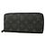 Cartera Zippy Louis Vuitton Monogram Eclipse Negro