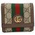 Cartera bi-fold GUCCI Ophidia Beige