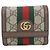 GUCCI Ophidia Tri-fold Geldbörse Beige