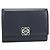 Loewe Tri-fold Geldbörse in Navy Marineblau
