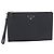 Pochette Prada en cuir Saffiano Noir