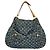 Louis Vuitton Monogram Denim Daily GM Schultertasche Blau