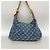 Twist Louis Vuitton Monogram Denim Baggy PM Schultertasche Blau - Ansicht 10