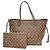 Sac Cabas Louis Vuitton Damier Neverfull MM Rose Damier ebène