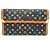 Louis Vuitton Monogram Multicolore Long Wallet Black