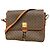 Céline Celine Macadam Shoulder Bag Brown