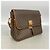 Céline Celine Macadam Shoulder Bag Brown - view 2