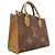 Louis Vuitton Monogram Giant Reverse OnTheGo PM Handtasche Braun - Ansicht 2