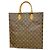 Saco Tote Louis Vuitton Monogram Sac Plat Marrom