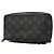Portafoglio Lungo Zippy XL Louis Vuitton Monogram Eclipse Nero