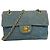Bolso de hombro Chanel de denim azul