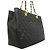 Borsa Tote Chanel in pelle di vitello martellata nera Nero - vista 2