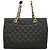 Borsa Tote Chanel in pelle di vitello martellata nera Nero - vista 9