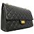 Borsa a tracolla Chanel 2.55 in vitello nero - vista 2