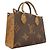 Borsa Louis Vuitton Monogram Giant Reverse OnTheGo PM Marrone - vista 2